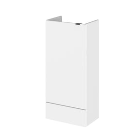 Hudson Reed Fusion 400mm 1 Door Gloss White Compact Floor Standing Base Unit With Handles
