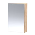 Hudson Reed Fusion 450mm 1 Door Bleached Oak Wall Hung Mirror Cabinet