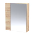 Hudson Reed Fusion 600mm 2 Door Bleached Oak Wall Hung 75/25 Mirror Cabinet