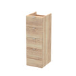 Hudson Reed Fusion 300mm 4 Drawer Bleached Oak Floor Standing Cabinet With Handles