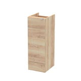 Hudson Reed Fusion 300mm 1 Door Bleached Oak Floor Standing Base Unit With Handles
