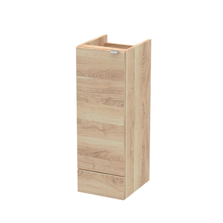 Hudson Reed Fusion 300mm 1 Door Bleached Oak Floor Standing Base Unit With Handles