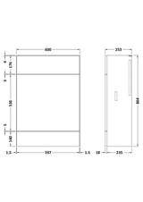 Fusion 600mm W.C. Unit Compact