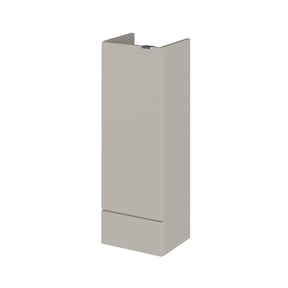Hudson Reed Fusion 300mm 1 Door Pebble Grey Compact Floor Standing Base Unit With Handles
