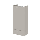 Hudson Reed Fusion 400mm 1 Door Pebble Grey Compact Floor Standing Base Unit With Handles