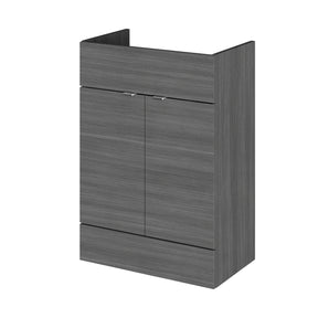 Fusion Fitted Floor Standing 2 Door Vanity Unit 600mm