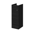 Hudson Reed Fusion 300mm 1 Door Drawer Charcoal Black Floor Standing Cabinet With Handles