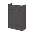 Fusion Fitted Floor Standing 2 Door Vanity Unit Compact 600mm