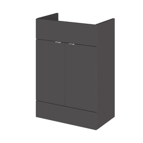 Fusion Fitted Floor Standing 2 Door Vanity Unit 600mm