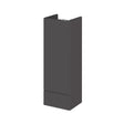 Hudson Reed Fusion 300mm 1 Door Gloss Grey Compact Floor Standing Base Unit With Handles
