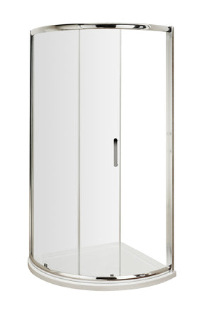 Hudson Reed Pacific 860mm 6mm Glass Chrome Quadrant Sliding Shower Enclosure