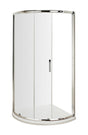 Hudson Reed Pacific 860mm 6mm Glass Chrome Quadrant Sliding Shower Enclosure