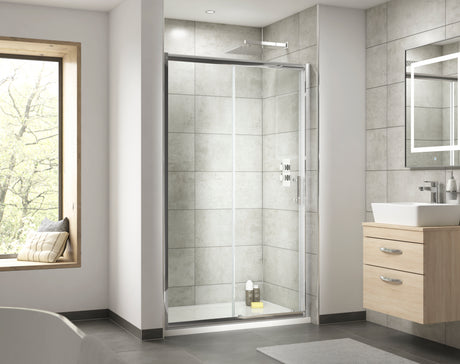 Pacific 1400mm Single Sliding Door 6mm Glass