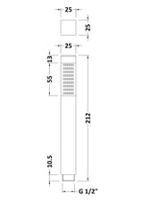 Shower Accessories Square Brass Handset
