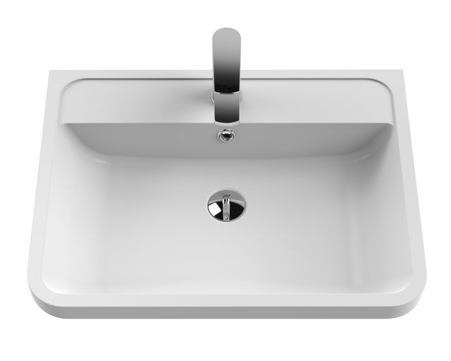 Hudson Reed Solar 800mm Floor Standing 2 Drawer Vanity Unit With Polymarble Basin