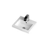Hudson Reed Fusion 400mm Gloss Grey Floor Standing 1 Door Vanity Unit with Basin