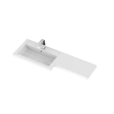 Hudson Reed Fusion 1000mm Gloss Grey Floor Standing 2 Door Left Hand Vanity Basin & Toilet Combination