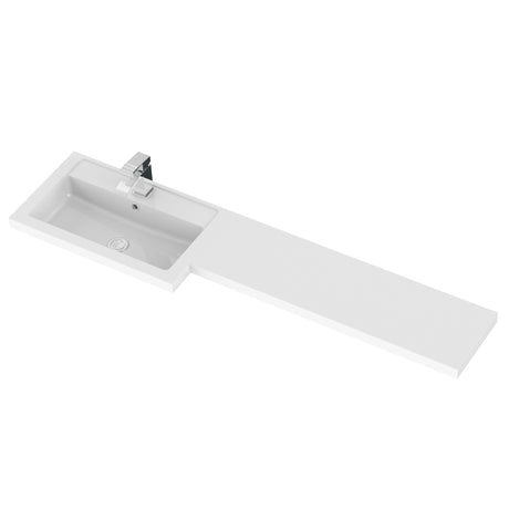 Hudson Reed Fusion 1500mm Floor Standing 3 Door Vanity Basin & Left Hand Toilet Combination