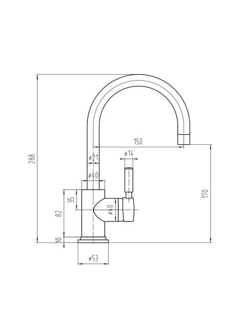 Tec Single Lever Mono Basin Mixer Matt Black