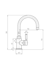 Tec Single Lever Mono Basin Mixer Brushed Brass