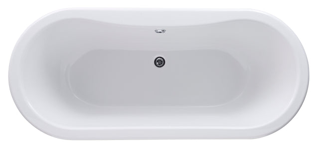 Hudson Reed 1490mm Freestanding Bath With Pride Legs