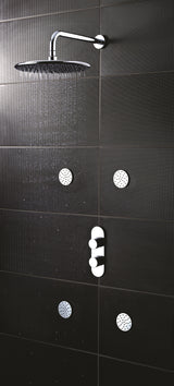 Indus Twin Thermostatic Shower Valve With Diverter
