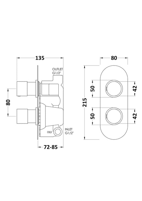 Round Valves Twin Valve