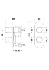 Round Valves Twin Valve with Diverter