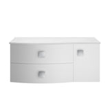 Hudson Reed Sarenna 1000mm Moon White Wall Hung Vanity Unit With White Marble Top