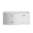 Hudson Reed Sarenna 1000mm Left Hand Wall Hung Vanity Unit With Grey Marble Top