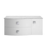 Hudson Reed Sarenna 1000mm Left Hand Wall Hung Vanity Unit With Grey Marble Top