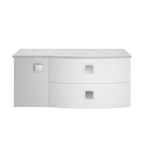 Hudson Reed Sarenna 1000mm Wall Hung Vanity Unit With Grey Marble Top
