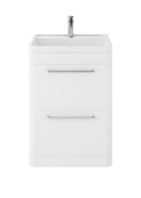 Hudson Reed Solar 600mm Floor Standing Vanity Unit With Polymarble Basin