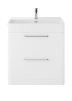 Hudson Reed Solar 800mm Floor Standing 2 Drawer Vanity Unit With Ceramic Basin