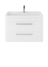 Hudson Reed Solar 800mm Wall Hung Vanity Unit With Polymarble Basin