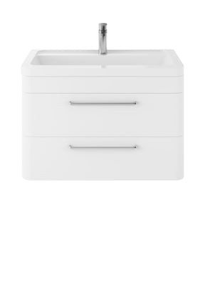 Hudson Reed Solar 800mm Wall Hung Vanity Unit With Ceramic Basin
