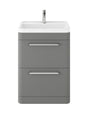 Hudson Reed Solar 600mm Floor Standing 2 Drawer Vanity Unit With Polymarble Basin