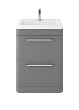 Hudson Reed Solar 600mm Floor Standing 2 Drawer Vanity Unit With Ceramic Basin