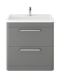 Hudson Reed Solar 800mm Floor Standing 2 Drawer Vanity Unit With Polymarble Basin