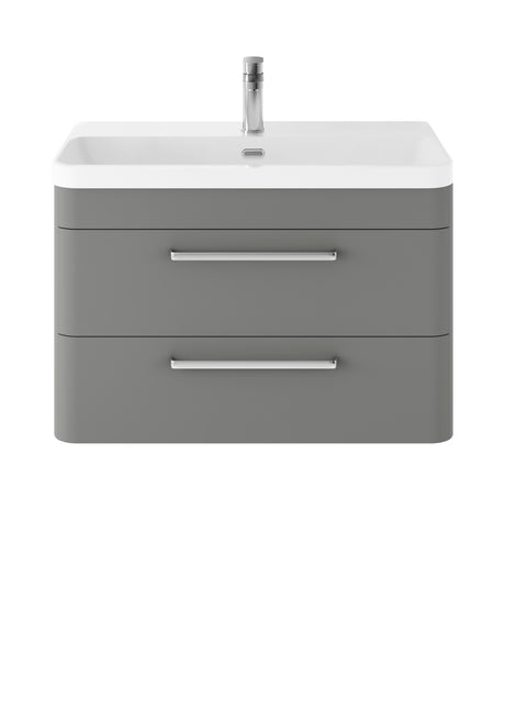 Hudson Reed Solar 800mm Wall Hung Vanity Unit With Ceramic Basin