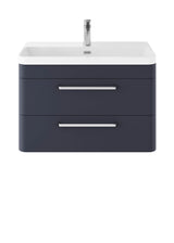Hudson Reed Solar 810mm Wall Hung 2 Drawer Vanity Unit With Ceramic Basin