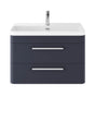 Hudson Reed Solar 810mm Wall Hung 2 Drawer Vanity Unit With Ceramic Basin
