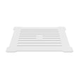 Square Shower Waste With White Top