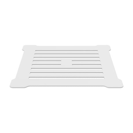 Square Shower Waste With White Top