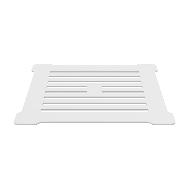 Square Shower Waste With White Top