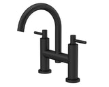Tec Lever Bath Filler Matt Black