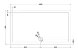 Rectangular Slimline Shower Tray 1600 x 900mm