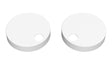 Matt White Toilet Seat Cover Caps