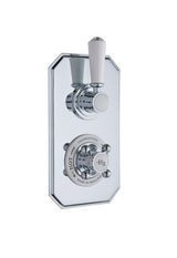 White Topaz Twin Thermostatic Shower Valve
