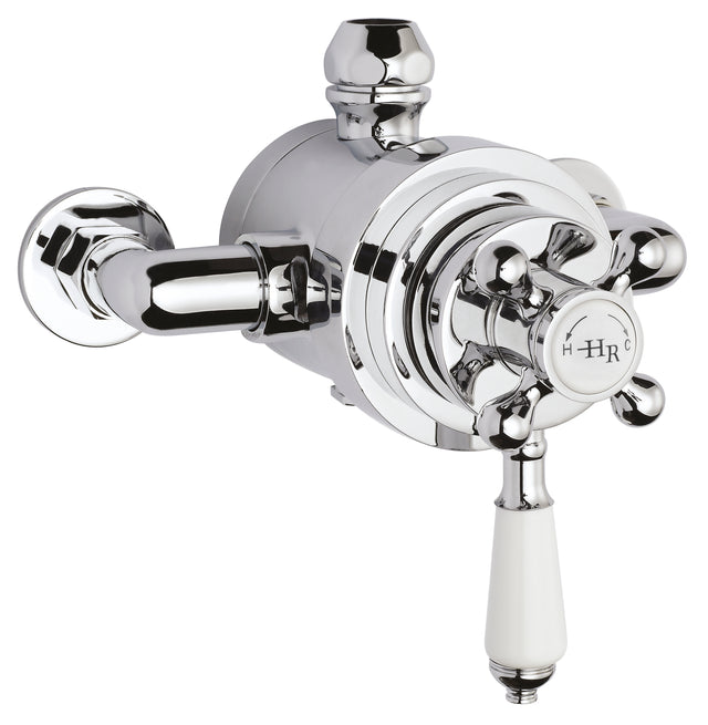 White Topaz Exposed Dual Shower Valve